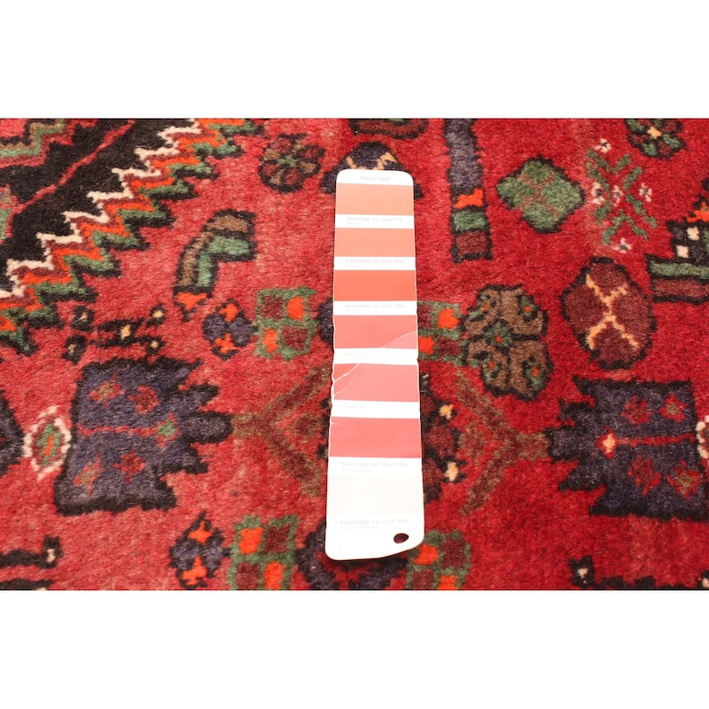 ECARPETGALLERY Hand-knotted Anadol Red Wool Rug - 4'2 x 7'1