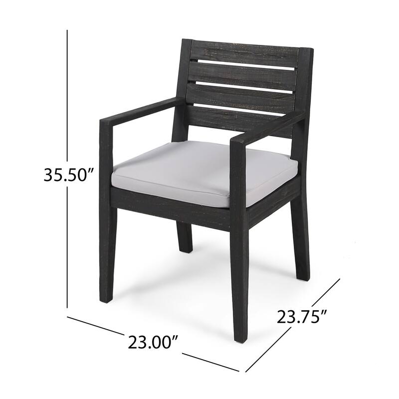 6 Piece Patio Furniture Set, Acacia Wood Outdoor Table and Chair Set with Rectangular Table, 4 Chairs and 1 Bench聽