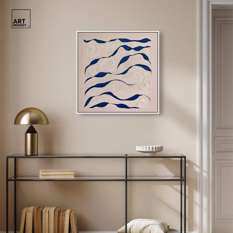 Acrylic Waves Canvas by Art Remedy