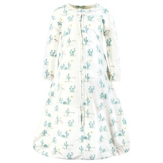 Hudson Baby Long Sleeve Cotton Jersey Sleeping Bag, Sack, Blanket, Desert Cactus