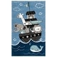 preview thumbnail 7 of 13, SAFAVIEH Carousel Kids Simin Animal Rug 2' x 3' - Blue/Grey