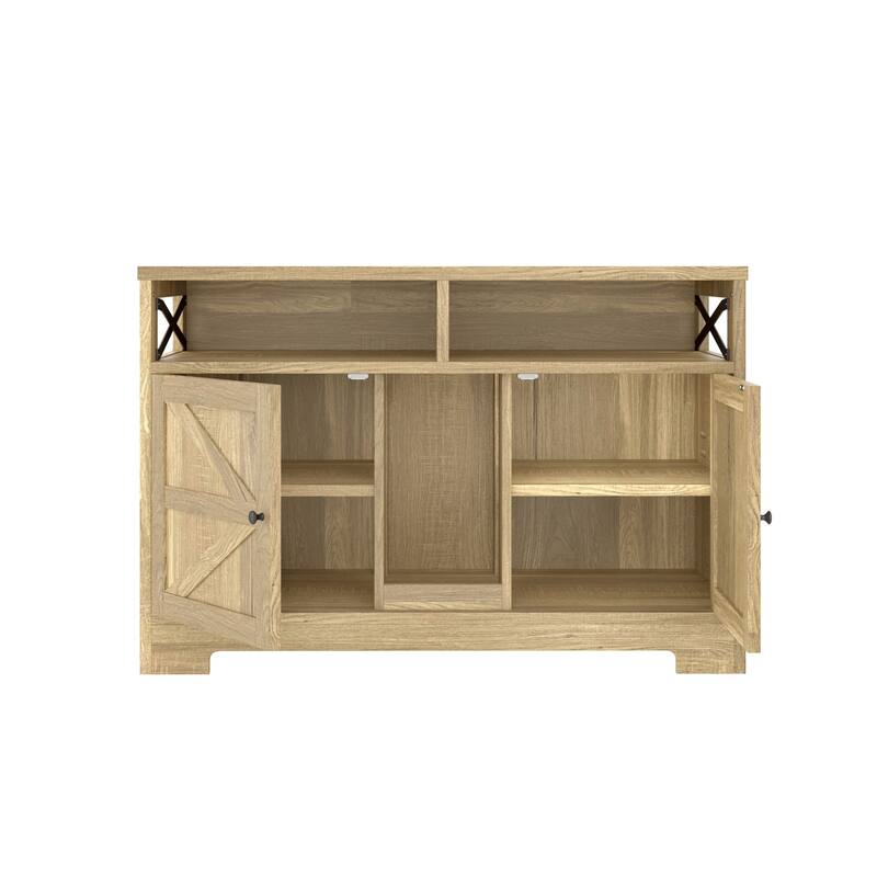 Double Cat Litter Box Enclosure Furniture Farmhouse End Table Brown