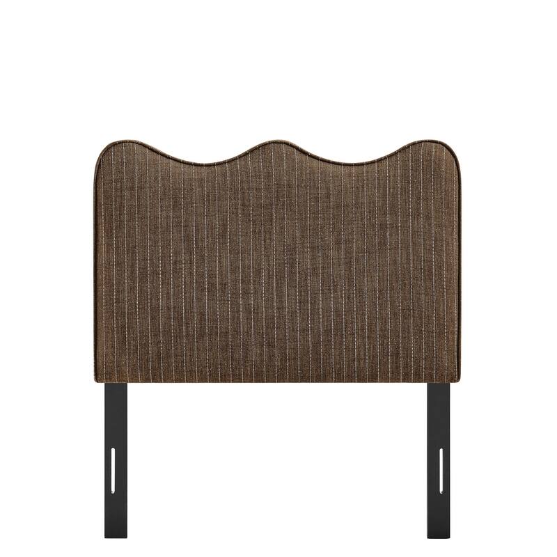 Athena Striped Fabric Upholstered Headboard