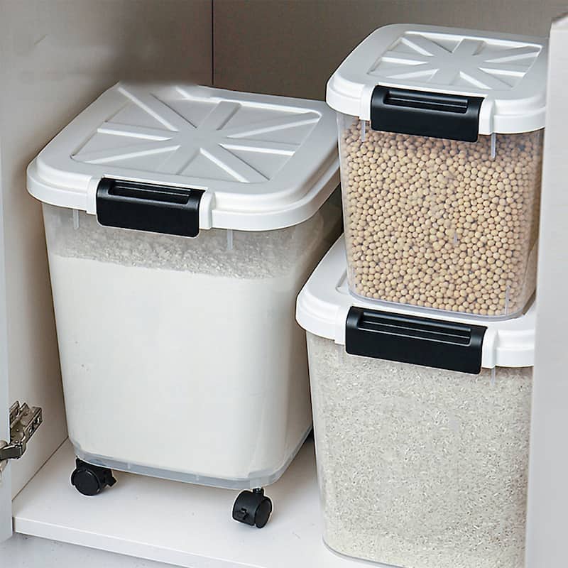 HANAMYA Rice Storage Container with Measuring Cup