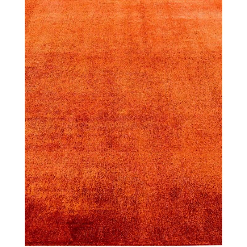Vibrance, One-of-a-Kind Hand-Knotted Area Rug - Orange, 6' 1" x 8' 9" - 6' 1" x 8' 9"