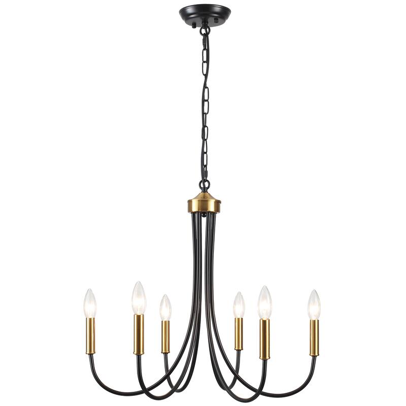 6-Light 23.62 in. Classic Chandelier for Kitchen Living Room
