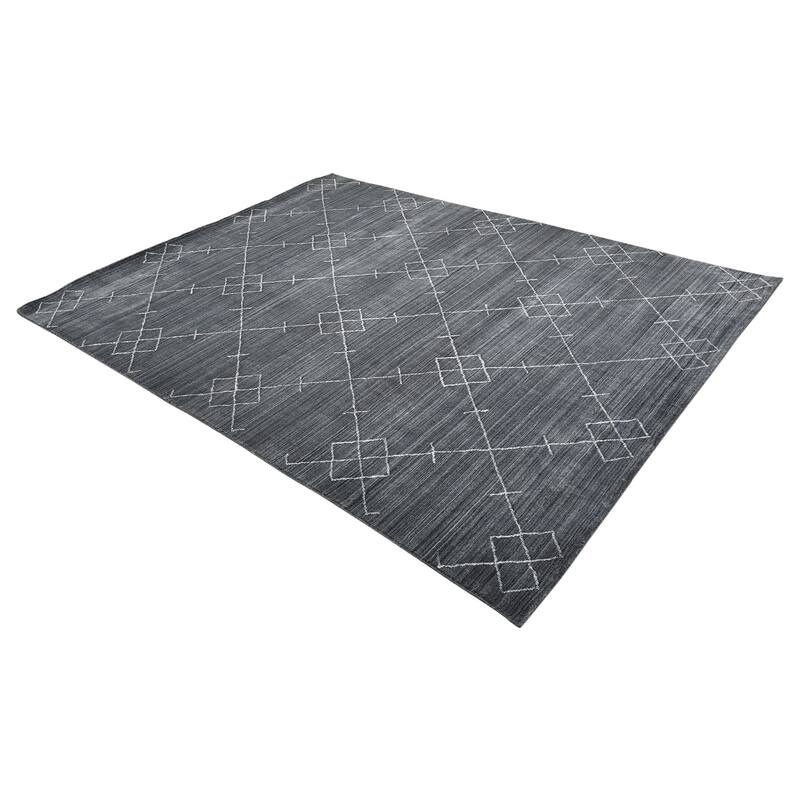 Overton Handmade Boho Geometric Area Rug