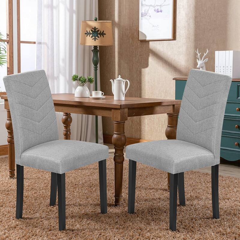 VECELO Upholstered Dining Chairs Set of 2/4/6 Parson Classic Upholstered Dining Chair Modern Parson Chairs