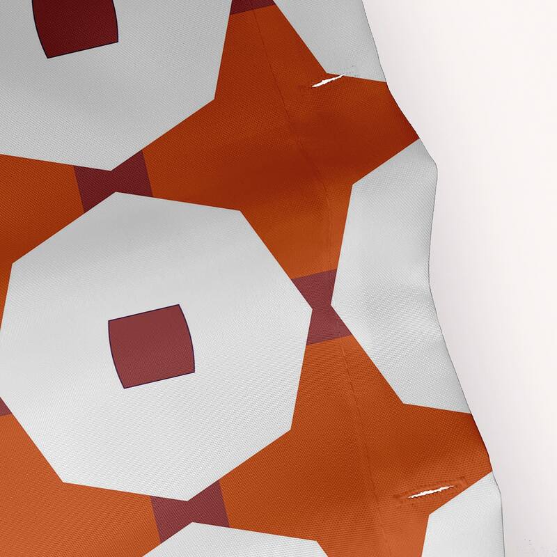Button Up Geometric Print Shower Curtain