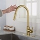 preview thumbnail 5 of 6, Gold Touch Kitchen Faucet with Pull Down Sprayer - spout Height:16.49 inches