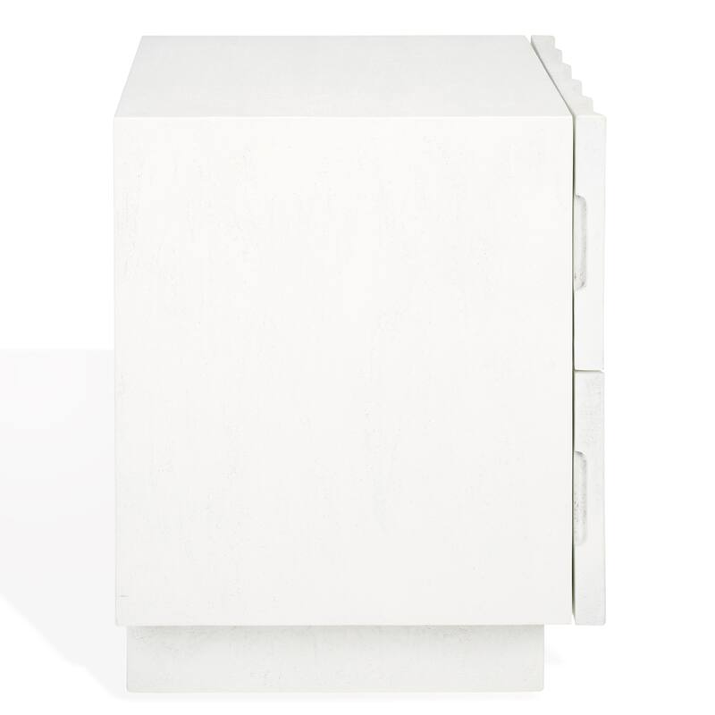 SAFAVIEH Couture Woodworth 2-Drawer Cement Nightstand, Fully Assembled