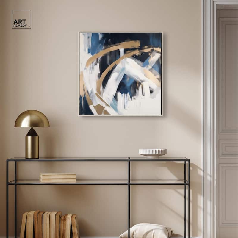 Golden Vortex II Canvas by Art Remedy