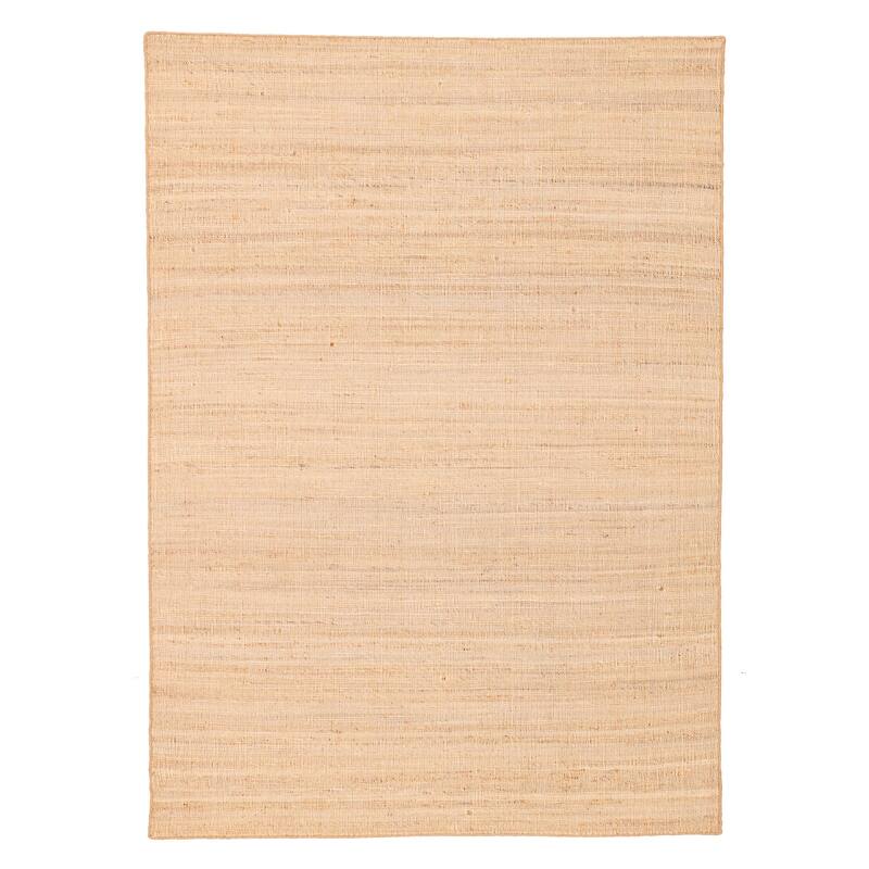 ECARPETGALLERY Flat-Weave Palas Denizli Tan Jute Kilim - 5'3 x 7'6