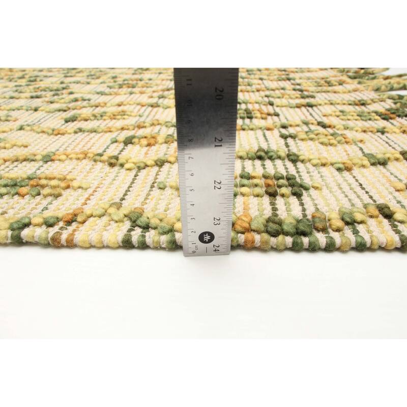 ECARPETGALLERY Braid weave Sienna Beige, Tan Wool Rug - 5'0 x 8'0