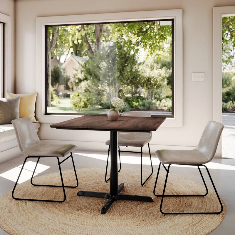 Commercial HPL Tabletop with Table Height Crisscross Base