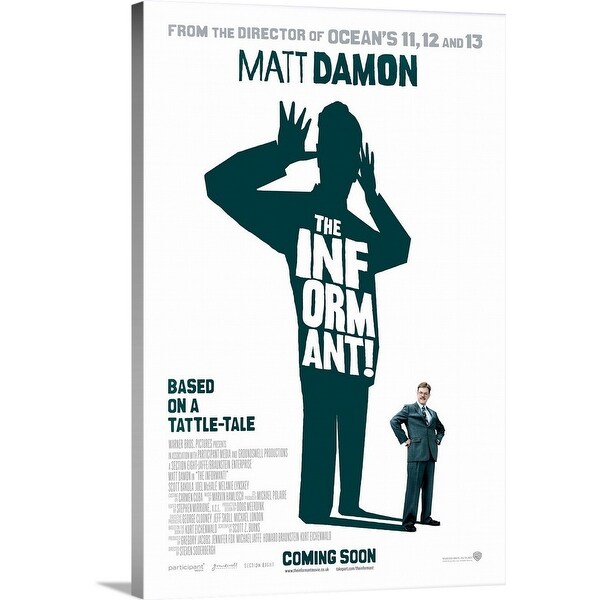 "The Informant! - Movie Poster - UK" Canvas Wall Art