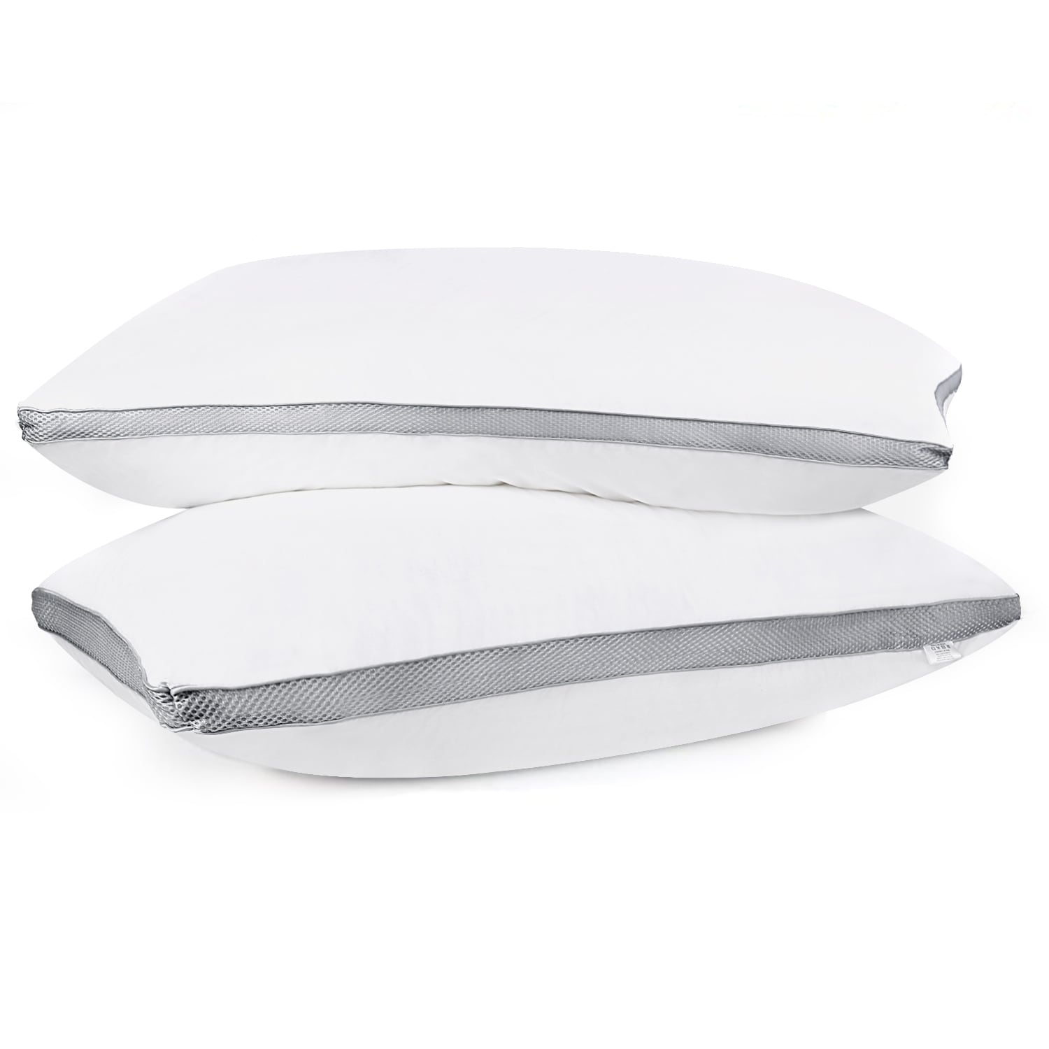 2-Pack Cotton Pillows Gusseted Pillows for Side, Stomach and Back Sleeper -  Bed Bath & Beyond - 33113258