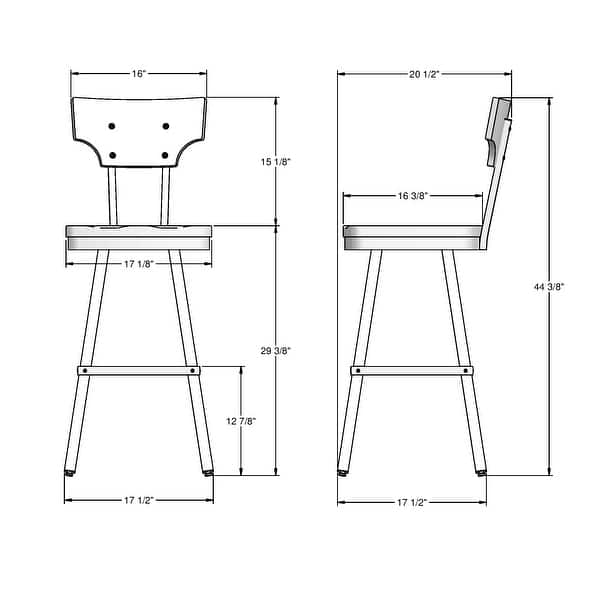 Amisco Ferguson Swivel Counter and Bar Stool with Distressed Wood Seat