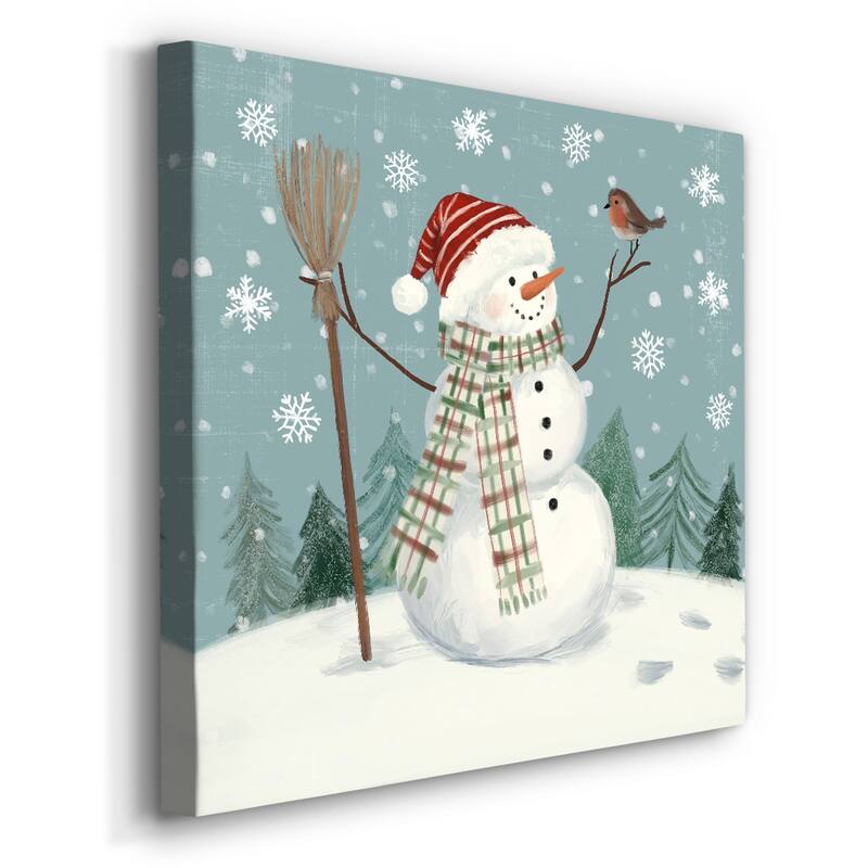 Jolly Snowman I-Premium Gallery Wrapped Canvas - Ready to Hang