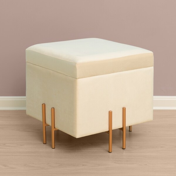 Rose gold outlet storage stool