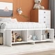 preview thumbnail 14 of 16, Full Size Platform Bed with Bed-end Storage Case & 2 Storage Drawers, Wooden Storage Bed Frame for Children Teens Adults Bedroom
