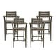 preview thumbnail 3 of 19, Stamford Outdoor Acacia Barstool (Set of 4) by Christopher Knight Home