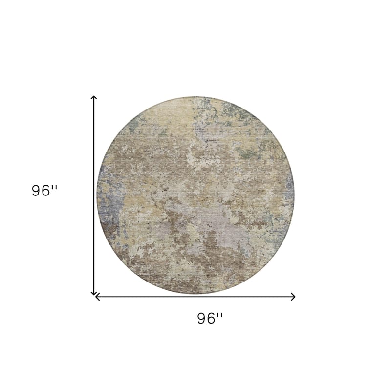 HomeRoots Abstract Transitional Rectangle Outdoor Rug