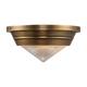 Option Vintage Brass / Clear Prismatic Glass
