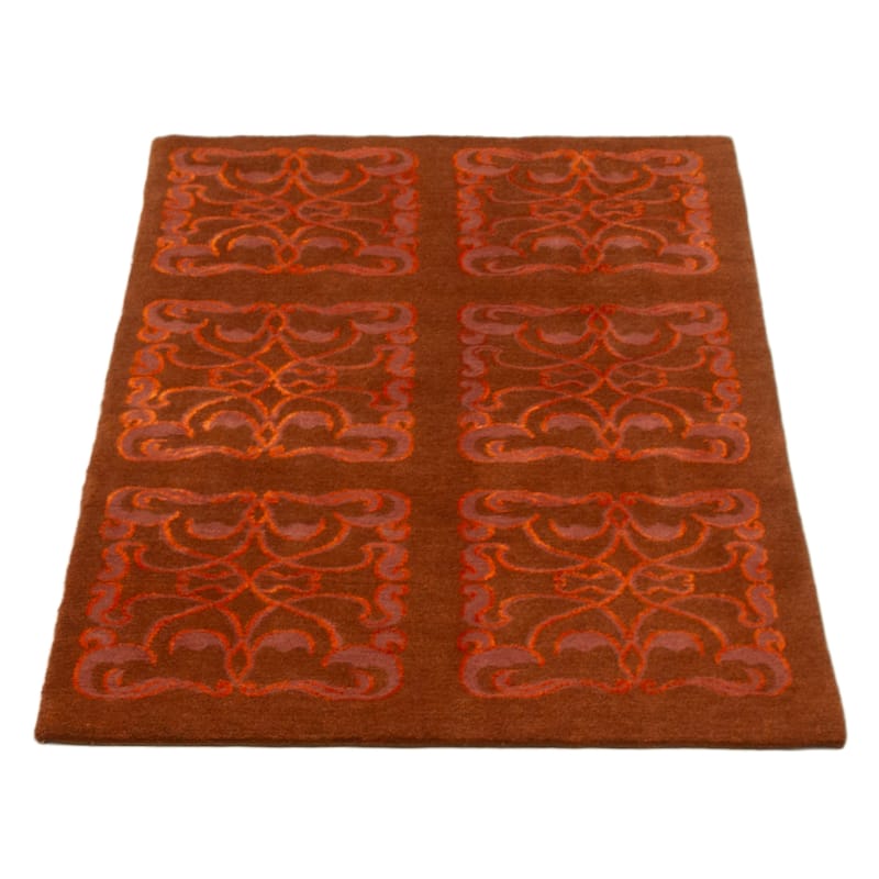 ECARPETGALLERY Hand-knotted Opulence Brown Silk, Wool Rug - 3'4 x 5'5