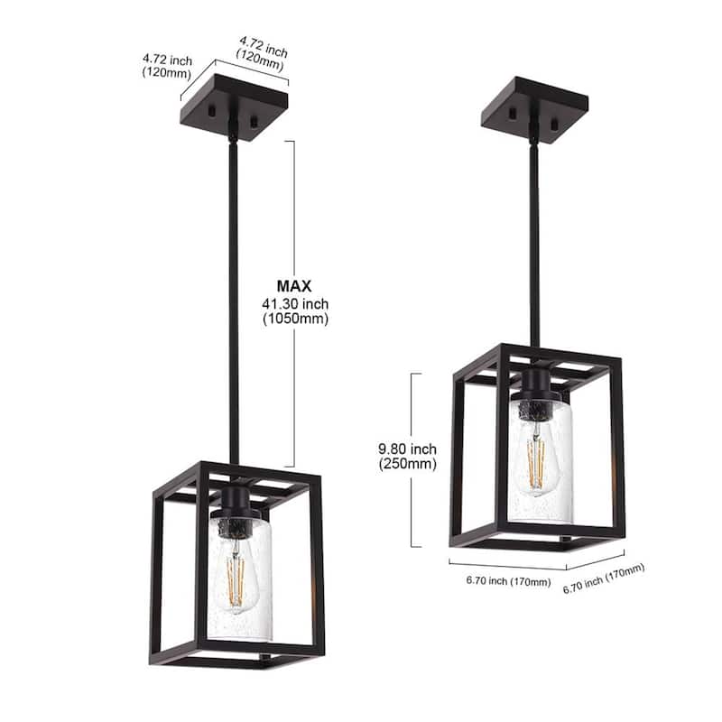 Mini Industrial Farmhouse Pendant Light