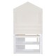 preview thumbnail 29 of 33, Twin Size House-Shaped Wood Bed Low Loft Bed with Desk & Shelf, Unique Kids Bed Tent Bed with Drawer and Roof for Boys Girls