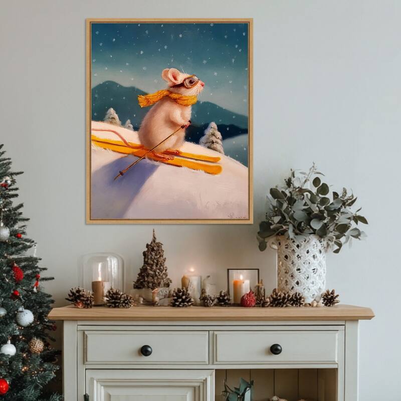 Free Rider by Lucia Heffernan (23 x 28 in.), Framed Canvas Wall Art Print - Sylvie Natural