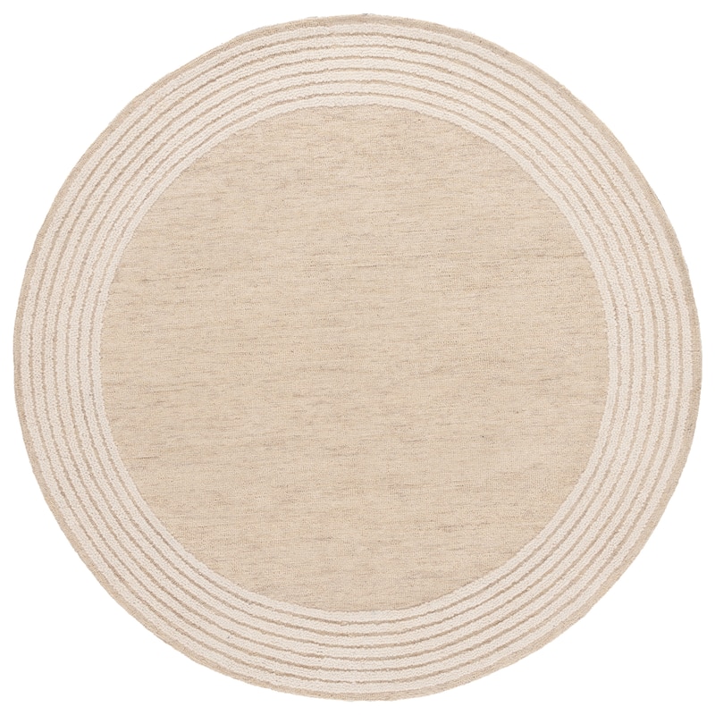 SAFAVIEH Handmade Ebony Cana Border Wool Rug