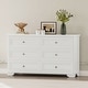 preview thumbnail 17 of 47, 4-Pieces Retro Style Bedroom Sets by Harper&Bright Designs White&Cabinet