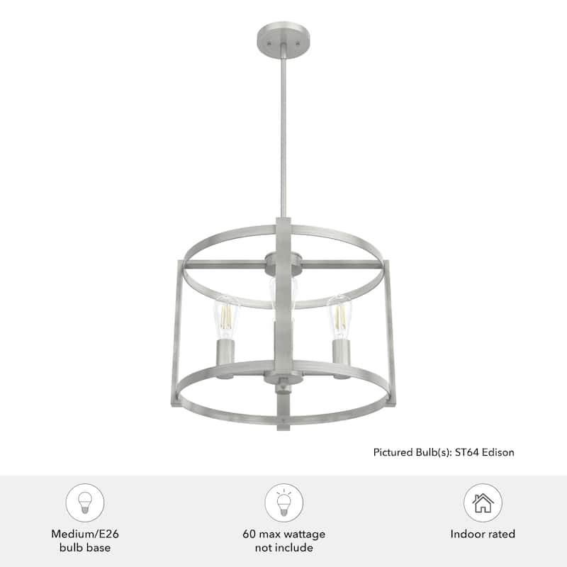 Hunter Astwood 13" 4-Light Chandelier, Caged, Kitchen Island, Dining - Contemporary, Transitional, Modern Farmhouse