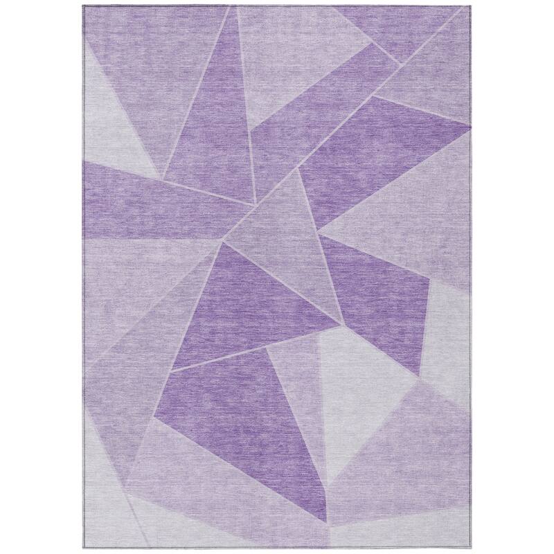 HomeRoots Geometric Transitional Rectangle Outdoor Rug