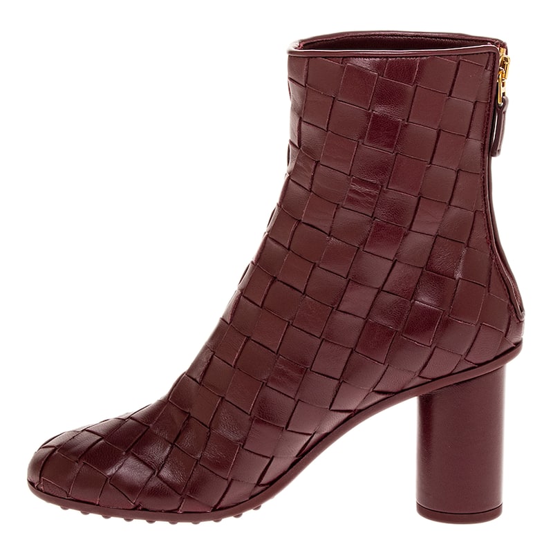 Bottega Veneta Atomic Ankle Boots - Barolo Red