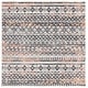 preview thumbnail 8 of 35, SAFAVIEH Tulum Nawal Boho Rug 6'7" Square - Ivory Grey/Rust - Square