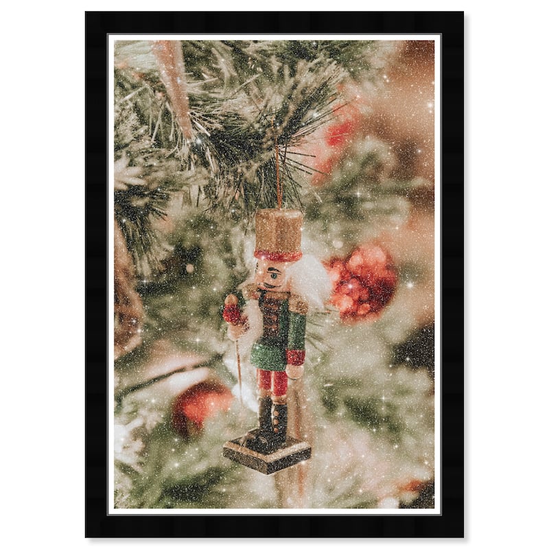 Wynwood Studio Prints Holiday and Seasonal Christmas Nutcracker Green and Light Brown Wall Art Canvas Print