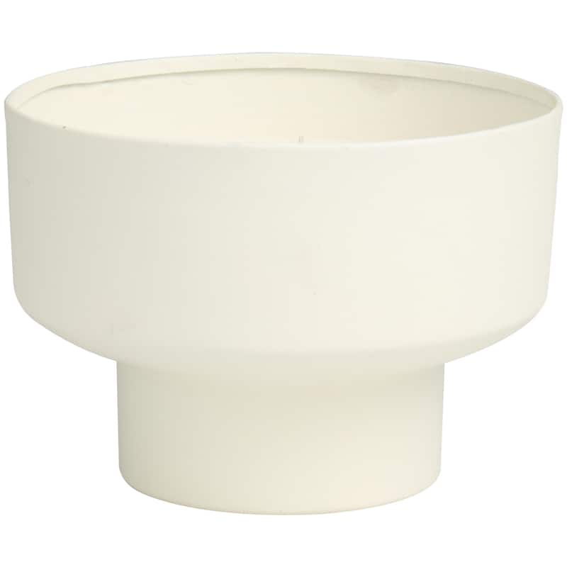 Metal Scented Matte 50 oz 3 Wick Decorative Candle with White Wax - Black, Gray, Light Brown, White - Roche River Decor