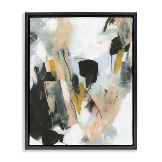 Stupell Bold Streaks of Paint Framed Floater Canvas Wall Art Design By ...