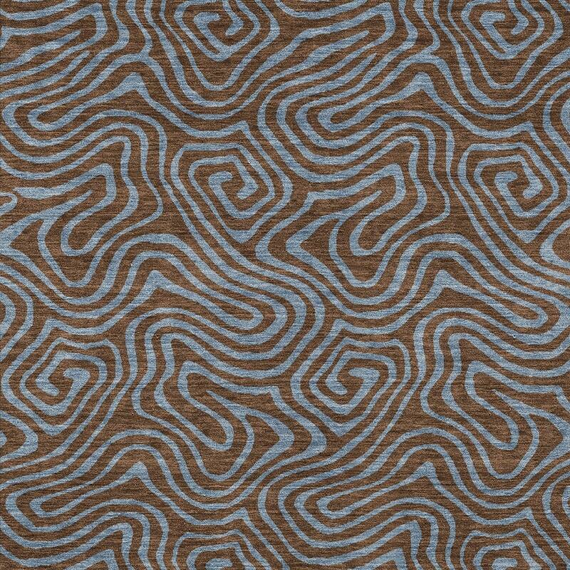 HomeRoots Abstract Transitional Rectangle Outdoor Rug