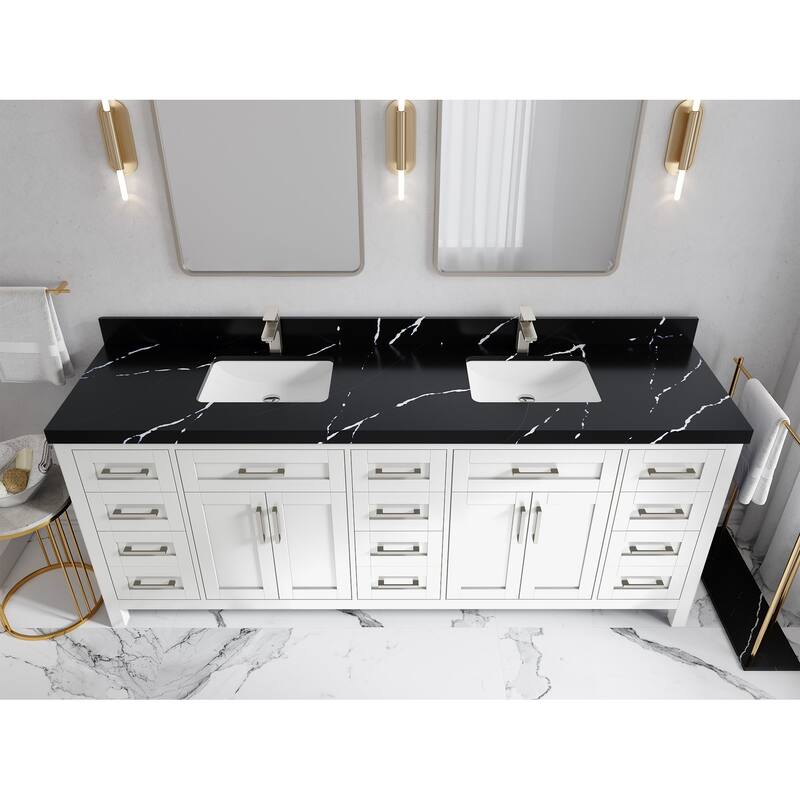 Willow Collections 72 in. W x 22 in. D Cambridge Double Sink Bathroom Vanity with Countertop