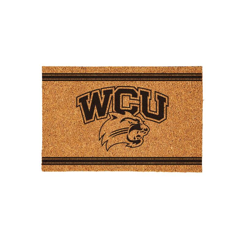 Western Carolina University Monochrome Indoor/Outdoor Coir Door Mat