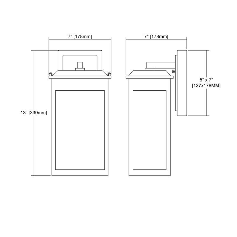 Elk Home Newcastle Matte Black With Water Glass 1 Light Wall Sconce