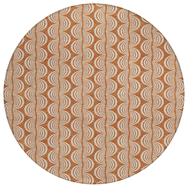 HomeRoots Ogee Transitional Rectangle Outdoor Rug