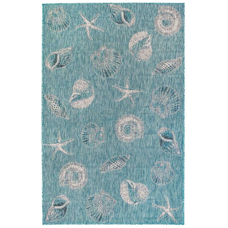 Liora Manne Carmel Shells Casual Indoor/ Outdoor Flat Area Rug