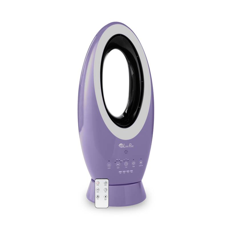 LivePure Bladeless Indoor/Outdoor Rechargeable Fan - Lavender