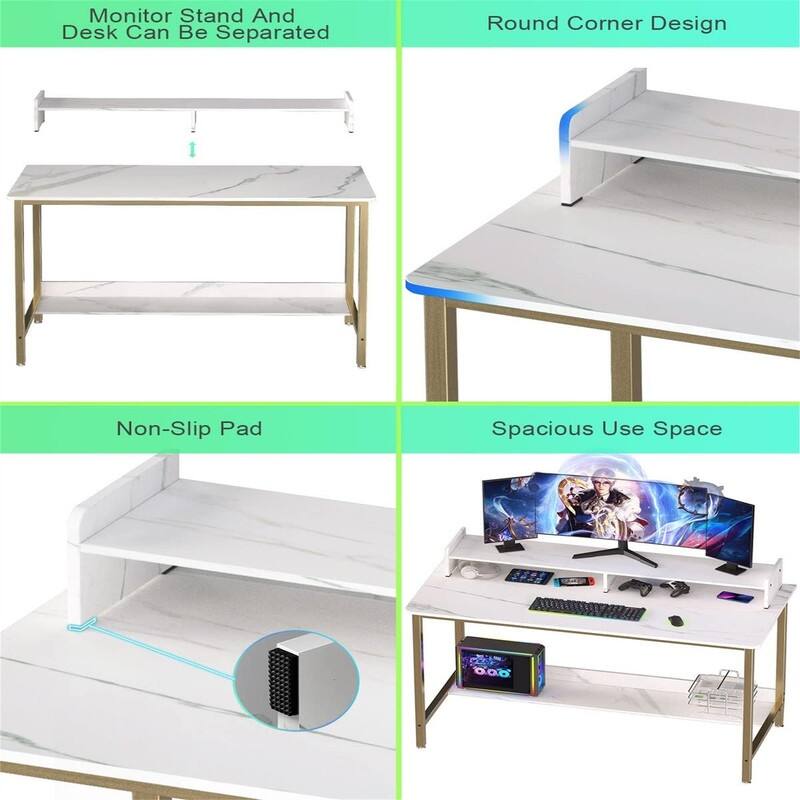 Computer Desk with Shelves