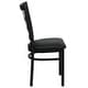 preview thumbnail 12 of 25, Window Back Metal Restaurant Chair - 16.75"W x 20"D x 36.5"H - 16.75"W x 20"D x 36.5"H
